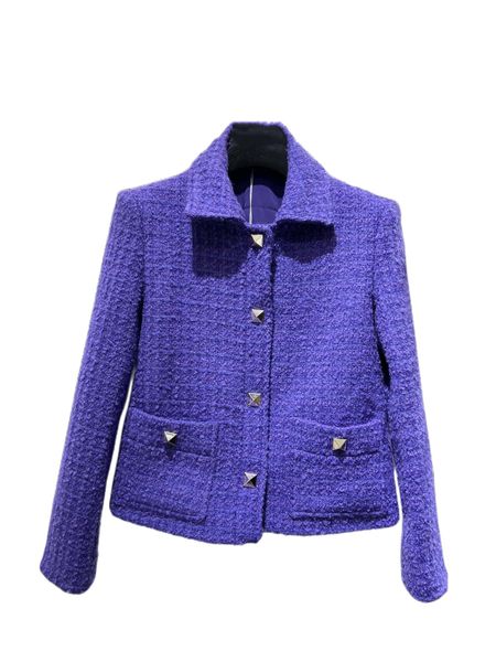 autumn and winter 2022 new style western-style small lapel lavender romantic purple tweed coat, Black;brown
autumn and winter 2022 new style western-style small lapel lavender romantic purple tweed coat, Black;brown