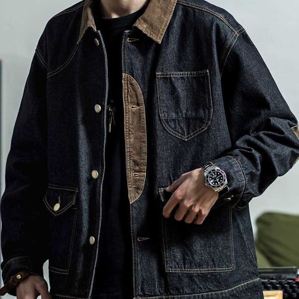 men's jackets spring autumn new men's denim jacket loose trend long-sleeved retro trendy handsome casual trendy jeans coat leisure, Black;brown
men's jackets spring autumn new men's denim jacket loose trend long-sleeved retro trendy handsome casual trendy jeans coat leisure, Black;brown