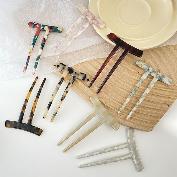 creative design retro two teeth hair sticks acetate hairpins u shaped hair pin tortoiseshell for woman girls, Golden;silver
creative design retro two teeth hair sticks acetate hairpins u shaped hair pin tortoiseshell for woman girls, Golden;silver