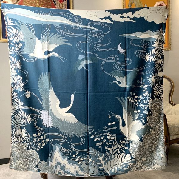 double sided printed silk wool scarf women's winter 130 square scarf shawl 2023 new scarves warm, Blue;gray
double sided printed silk wool scarf women's winter 130 square scarf shawl 2023 new scarves warm, Blue;gray