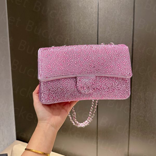 luxury crystal mini flap bag evening shoulder bags women full diamond designer chain crossbody handbag silver buckle cluth purse with box 25
luxury crystal mini flap bag evening shoulder bags women full diamond designer chain crossbody handbag silver buckle cluth purse with box 25