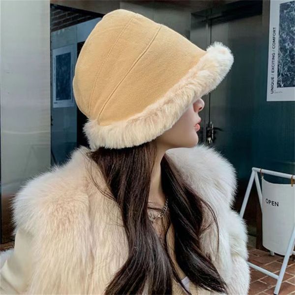 wide brim hats bucket women hat winter suede warm thicken fishman lamb wool plush female cap fashion fleece panama caps for ladies gifts 221, Blue;gray
wide brim hats bucket women hat winter suede warm thicken fishman lamb wool plush female cap fashion fleece panama caps for ladies gifts 221, Blue;gray