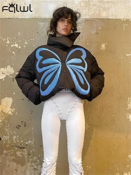 women s down parkas fqlwl winter jacket for women long sleeve zipper puffer jackets bubble black print butterfly coats and 221205
women s down parkas fqlwl winter jacket for women long sleeve zipper puffer jackets bubble black print butterfly coats and 221205