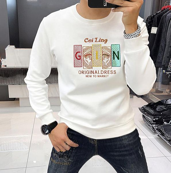 fashion brand men's hoodies & sweatshirts round neck sweater heavy industry embroidery sequins new fine cotton men's casual comfor, Black
fashion brand men's hoodies & sweatshirts round neck sweater heavy industry embroidery sequins new fine cotton men's casual comfor, Black