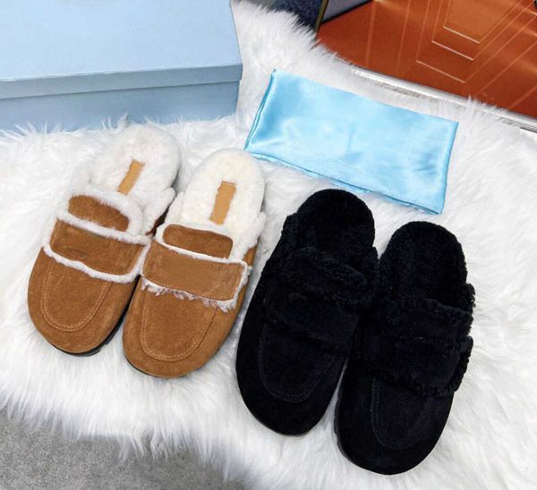 brand casual shoes designer design autumn and winter 2022 new warm wool round head baotou flat bottom lazy half slipper, Black
brand casual shoes designer design autumn and winter 2022 new warm wool round head baotou flat bottom lazy half slipper, Black