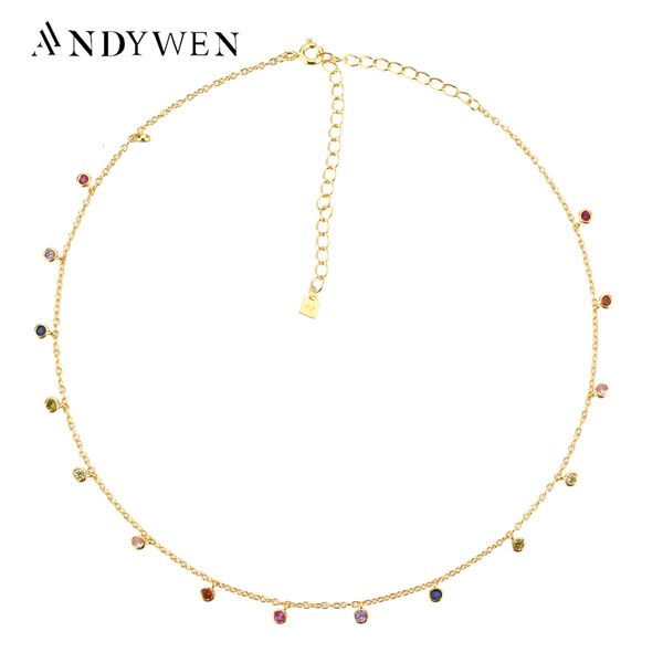 pendant necklaces andywen 925 sterling silver gold rainbow zircon charm choker chain necklace rock punk party beads fine jewelry 221205
pendant necklaces andywen 925 sterling silver gold rainbow zircon charm choker chain necklace rock punk party beads fine jewelry 221205