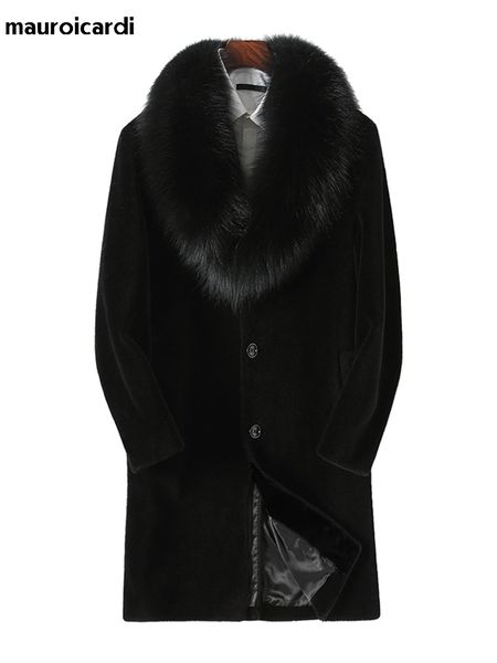 men's fur faux mauroicardi winter long black thick warm fluffy coat men with fox collar single breasted plus size outerwear 5xl 221206
men's fur faux mauroicardi winter long black thick warm fluffy coat men with fox collar single breasted plus size outerwear 5xl 221206