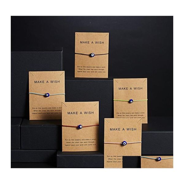 charm bracelets wish card 5 colors turkish lucky blue evil eye bracelets for women handmade braided rope bracelet bangle female male dh9nq, Golden;silver
charm bracelets wish card 5 colors turkish lucky blue evil eye bracelets for women handmade braided rope bracelet bangle female male dh9nq, Golden;silver