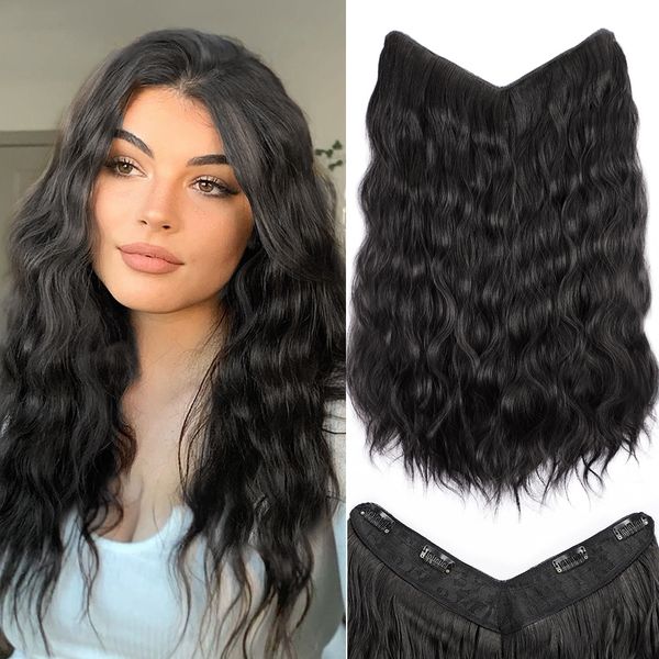 synthetic s aisi hair long wavy clip in hair natural inviible fluffy fale piece 221205, Black
synthetic s aisi hair long wavy clip in hair natural inviible fluffy fale piece 221205, Black