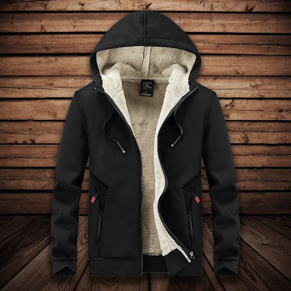 men's down parkas fur lined fleece hoodie jacket men autumn winter warm casual hooded jackets plus size 6xl 7xl 8xl 221205, Black
men's down parkas fur lined fleece hoodie jacket men autumn winter warm casual hooded jackets plus size 6xl 7xl 8xl 221205, Black