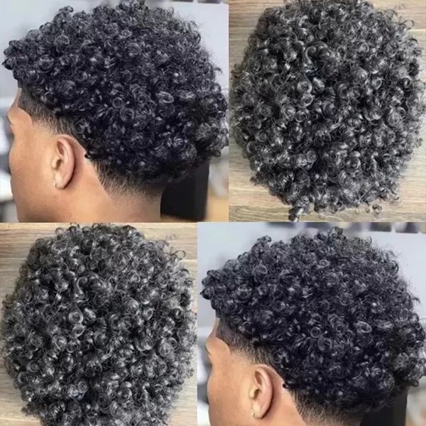 men's children's s 15mm curly men's toupee durable man african american thin skin real human hair replacement system unit pro, Black
men's children's s 15mm curly men's toupee durable man african american thin skin real human hair replacement system unit pro, Black