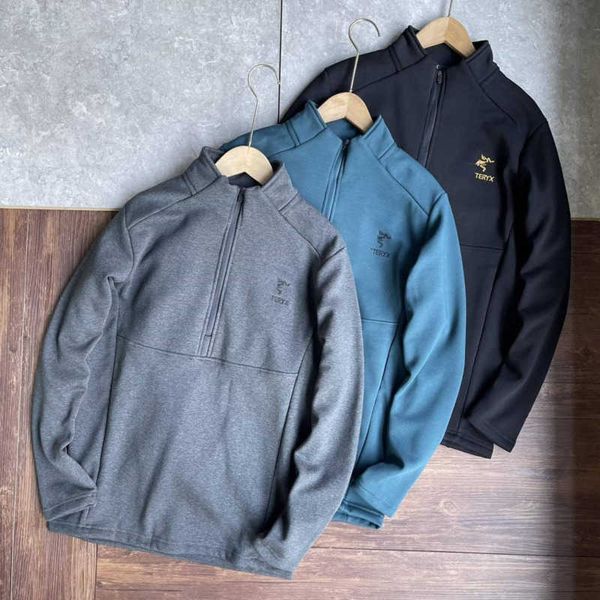 winter designer sweater mens half zipper pullover sweaters arc couple thickened fleece sweatshirt warm bottoming shirt long-sleeved coat, Black
winter designer sweater mens half zipper pullover sweaters arc couple thickened fleece sweatshirt warm bottoming shirt long-sleeved coat, Black
