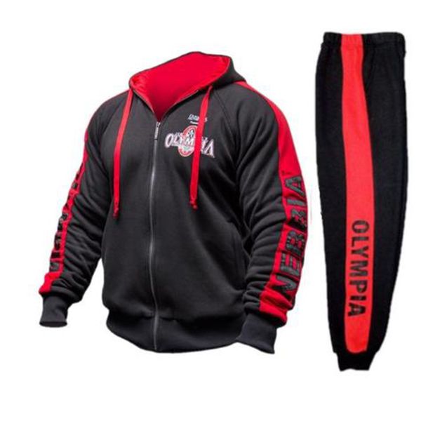 mens tracksuits bodybuilding men set autumn sweatshirt tracksuit pants olympia brand sportswear man 2pcs stand collar hoodie jacket 221206, Gray
mens tracksuits bodybuilding men set autumn sweatshirt tracksuit pants olympia brand sportswear man 2pcs stand collar hoodie jacket 221206, Gray