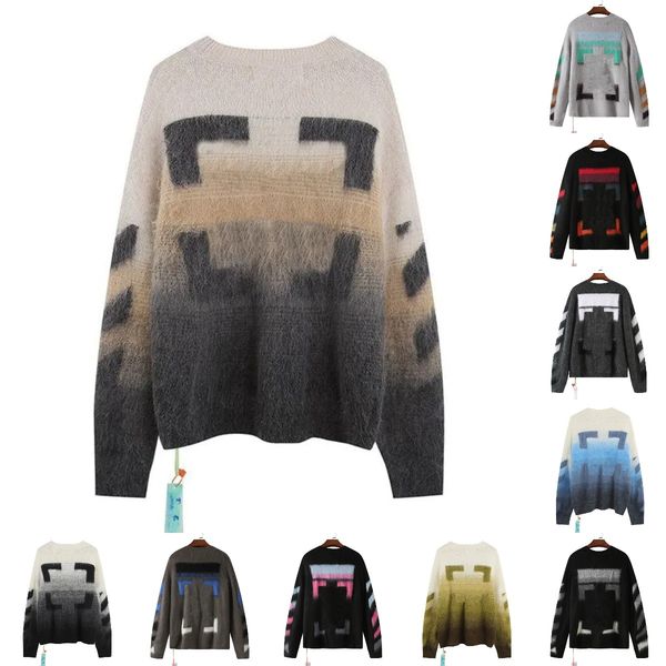 designers sweater arrow color gradient knitwear mens and womens off white sweaters senior classic multicolor round neck autumn winter keep w, White;black
designers sweater arrow color gradient knitwear mens and womens off white sweaters senior classic multicolor round neck autumn winter keep w, White;black