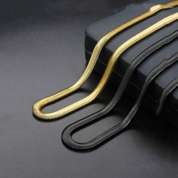 chains 6mm hip hop gold black color stainless steel curb cuban link chain necklace choker long flat snake for men jewelry 50 55cm, Silver
chains 6mm hip hop gold black color stainless steel curb cuban link chain necklace choker long flat snake for men jewelry 50 55cm, Silver