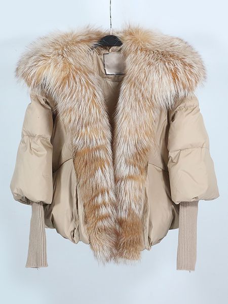 women's down parkas oftuby white duck jacket winter women warm loose coat natural real fur collar thick luxury outerwear fashion 221205, Black
women's down parkas oftuby white duck jacket winter women warm loose coat natural real fur collar thick luxury outerwear fashion 221205, Black