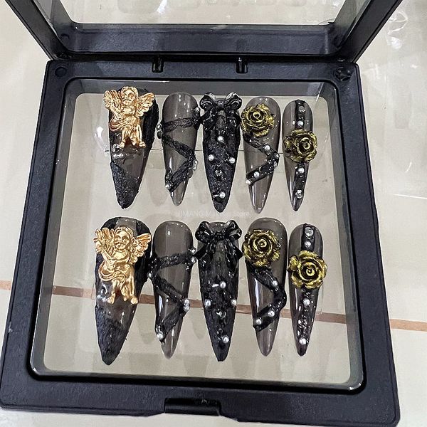 nail practice display gothic style rose angel design press on nail coffin handmade fake nail with glue custom reusable false nails tips art
nail practice display gothic style rose angel design press on nail coffin handmade fake nail with glue custom reusable false nails tips art