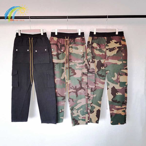 men's pants high street camouflage cargo pants men women 1 1 oversized multiple pockets overalls breasted trousers t221205, Black
men's pants high street camouflage cargo pants men women 1 1 oversized multiple pockets overalls breasted trousers t221205, Black