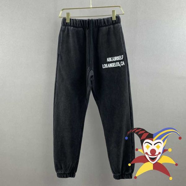 men's pants leg zip askyurself pants men women embroidered askyurself pants ask sweatpants long drawstring cargo trousers t221205, Black
men's pants leg zip askyurself pants men women embroidered askyurself pants ask sweatpants long drawstring cargo trousers t221205, Black