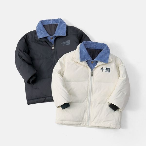 coat children's down jacket letter cotton padded jacket for boys and girls new winter soft warm cold proof korean top, Blue;gray
coat children's down jacket letter cotton padded jacket for boys and girls new winter soft warm cold proof korean top, Blue;gray