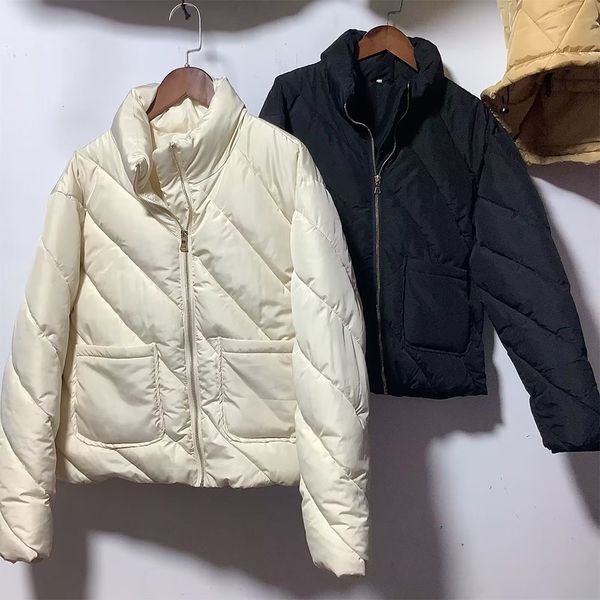women s down parkas autumn and winter fashion casual warm versatile long sleeve twill quilted cotton jacket 221205, Black
women s down parkas autumn and winter fashion casual warm versatile long sleeve twill quilted cotton jacket 221205, Black