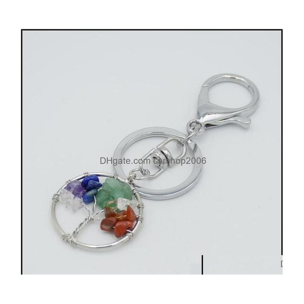 key rings key rings natural crystal stone ring tree of life pendant handmade keychains holder for women girl car bags access carshop otstn, Slivery;golden 
key rings key rings natural crystal stone ring tree of life pendant handmade keychains holder for women girl car bags access carshop otstn, Slivery;golden