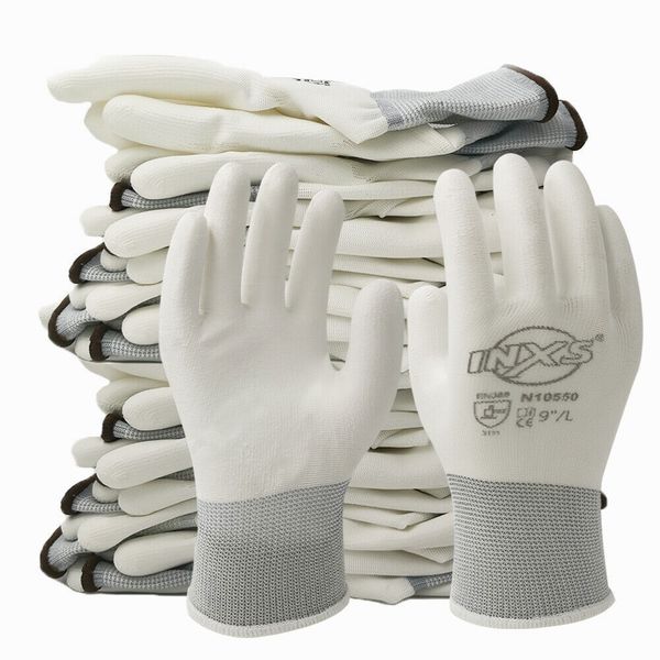 five fingers gloves 12 pairs ce certificated black polyester pu work safety mechanic working for garden labor protection gloves en388 221205, Blue;gray
five fingers gloves 12 pairs ce certificated black polyester pu work safety mechanic working for garden labor protection gloves en388 221205, Blue;gray