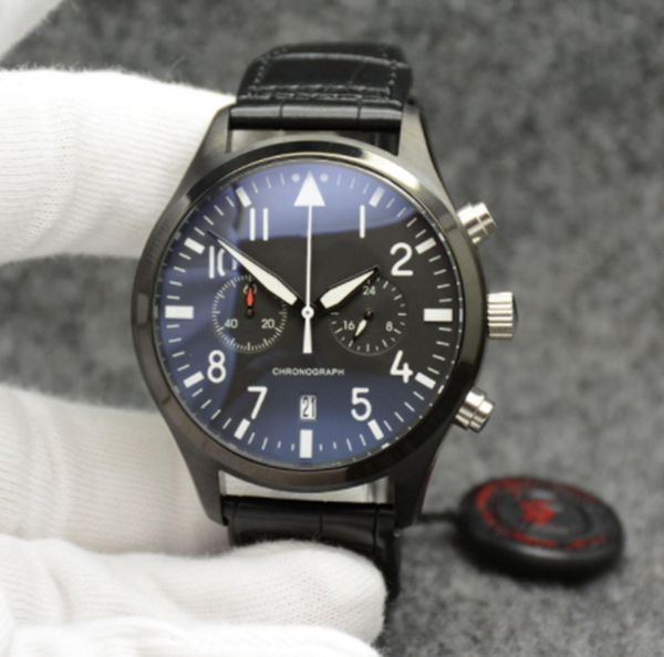 new haute qualite men's quartz battery watch luxury brand pilot dial black leather strap chronograph limited design sports silver case, Slivery;brown
new haute qualite men's quartz battery watch luxury brand pilot dial black leather strap chronograph limited design sports silver case, Slivery;brown