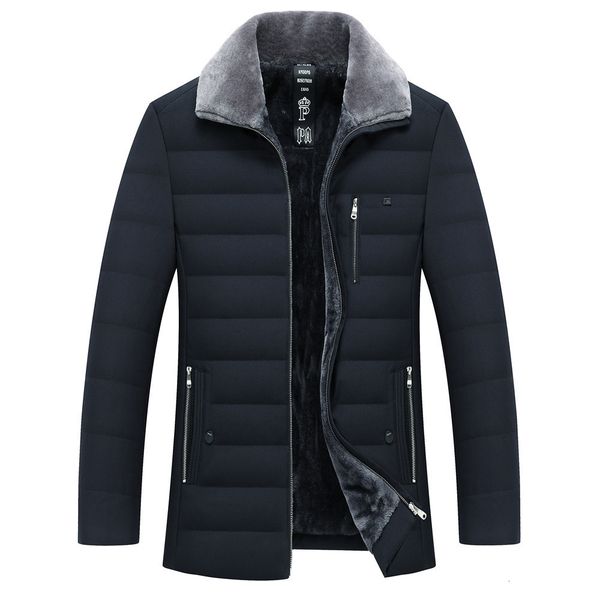 men s down parkas winter jackets thick turn down collar parka coats casual warm fleece cotton male with fur 221206, Black
men s down parkas winter jackets thick turn down collar parka coats casual warm fleece cotton male with fur 221206, Black