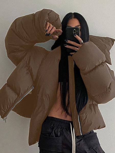 women's down parkas winter scarf collar coat women bubble oversized casual short puffer jacket black thick parka loose warm outerwear 2
women's down parkas winter scarf collar coat women bubble oversized casual short puffer jacket black thick parka loose warm outerwear 2