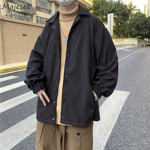 men's jackets men jackets solid simple dents all-match spring new loose ins casual korean style popular harajuku lantern sleeve buttons, Black;brown
men's jackets men jackets solid simple dents all-match spring new loose ins casual korean style popular harajuku lantern sleeve buttons, Black;brown