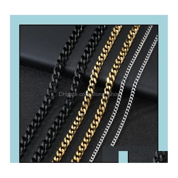 chains chains necklaces pendants jewelry m 5mm stainless steel cuban link gold sier black chain necklace for women men hip hop titan otdn3, Silver
chains chains necklaces pendants jewelry m 5mm stainless steel cuban link gold sier black chain necklace for women men hip hop titan otdn3, Silver