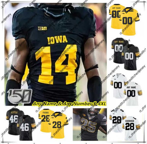 american college football wear iowa hawkeyes college football jerseys george kittle spencer petras kaleb johnson sam laporta jack campbell c, Black
american college football wear iowa hawkeyes college football jerseys george kittle spencer petras kaleb johnson sam laporta jack campbell c, Black