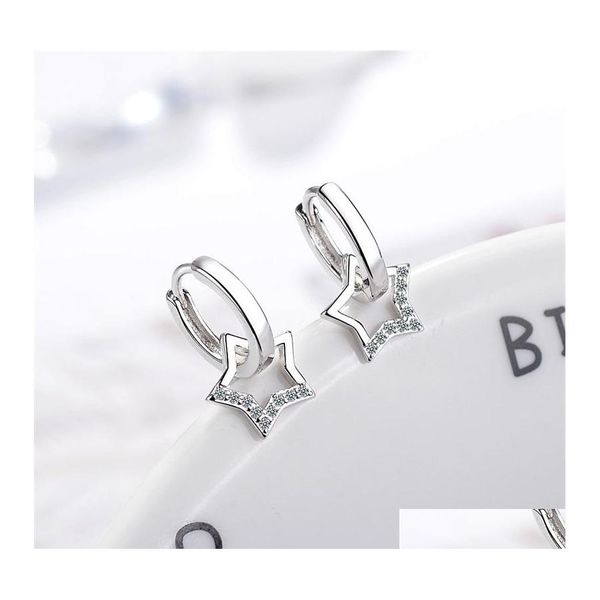 hoop huggie sier color simple zircon hollow star pendant hoop earrings for women jewelry party gifts 5639 q2 drop delivery dh10a, Golden;silver
hoop huggie sier color simple zircon hollow star pendant hoop earrings for women jewelry party gifts 5639 q2 drop delivery dh10a, Golden;silver