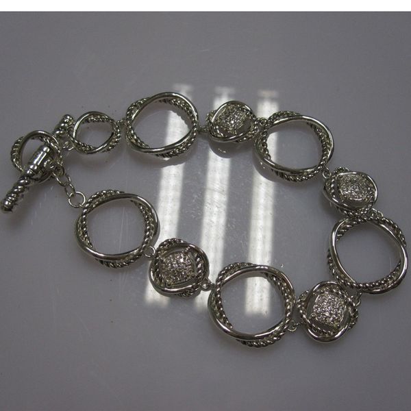 925 sterling silver pave diamond 19cm link bracelets design jewelry woman bracelet christmas gifts mother's day gift 7.5 inches, Black
925 sterling silver pave diamond 19cm link bracelets design jewelry woman bracelet christmas gifts mother's day gift 7.5 inches, Black