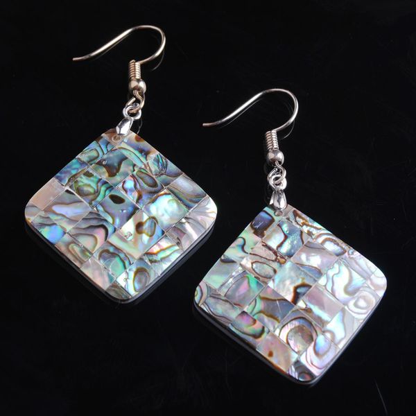 natural colorful abalone shell dangle earrings for women girls casual beach jewelry square shaped seashell earring 10pair v9022, Silver
natural colorful abalone shell dangle earrings for women girls casual beach jewelry square shaped seashell earring 10pair v9022, Silver