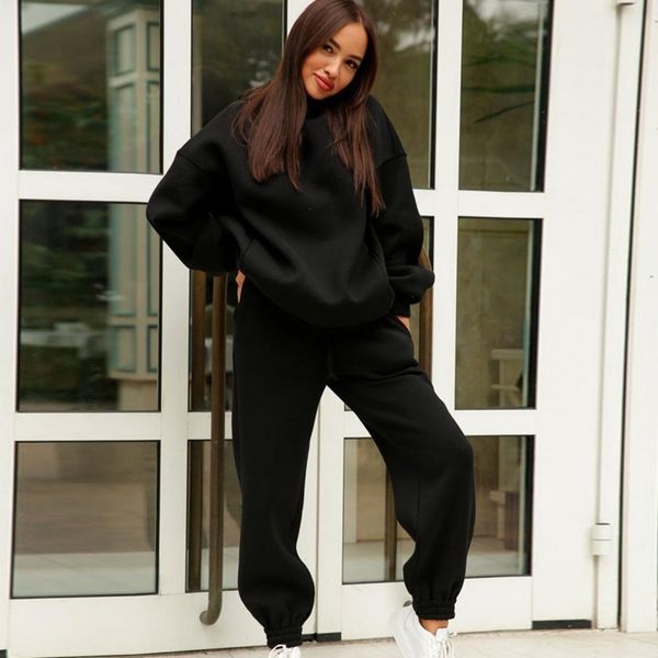 womens two piece pants oversized hoodie sweatpants set women tracksuit autumn trouser suits thermal sweatshirt solid sports sportswear 22120, White
womens two piece pants oversized hoodie sweatpants set women tracksuit autumn trouser suits thermal sweatshirt solid sports sportswear 22120, White