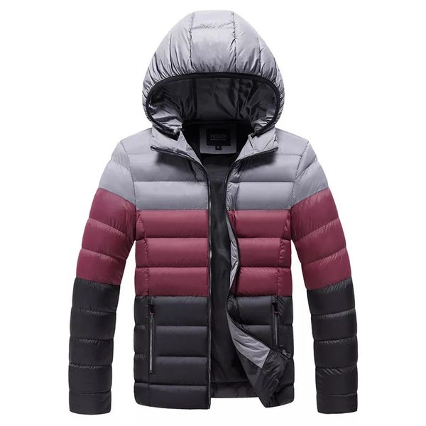 men s down parkas brand winter warm casual jacket autumn fashion streetwear windproof thick hooded slim coat 221205, Black
men s down parkas brand winter warm casual jacket autumn fashion streetwear windproof thick hooded slim coat 221205, Black