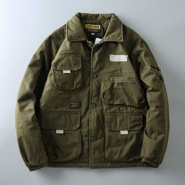 men's jackets workwear parkas men's winter cotton padded coat vintage cargo jacket lapel collar multi pocket military jacket safar, Black;brown
men's jackets workwear parkas men's winter cotton padded coat vintage cargo jacket lapel collar multi pocket military jacket safar, Black;brown