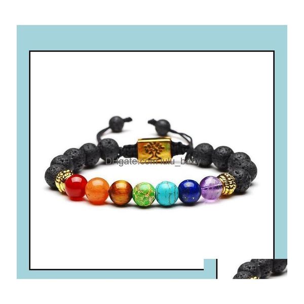 beaded beaded strands bracelets jewelry yoga handmade 7 chakra tree of life charm lava stones beads rope black volcanic stone bracel otavb
beaded beaded strands bracelets jewelry yoga handmade 7 chakra tree of life charm lava stones beads rope black volcanic stone bracel otavb