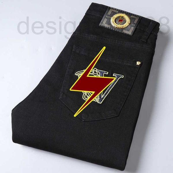 men's jeans designer new high-end black jeans men's metal brand medusa embroidery trend youth pants fv1s, Blue
men's jeans designer new high-end black jeans men's metal brand medusa embroidery trend youth pants fv1s, Blue