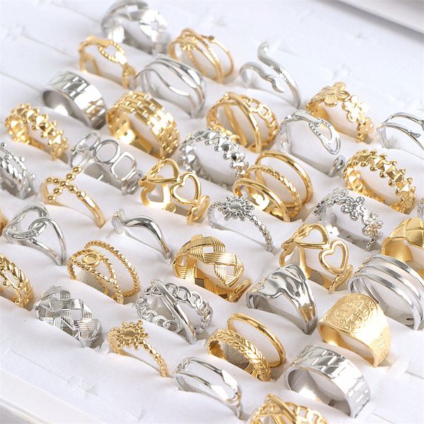 band rings rings 10 20pcs lot fashion stainless steel adjustable opening ring for women men mix style heart snake flower jewelry no fade 221, Silver
band rings rings 10 20pcs lot fashion stainless steel adjustable opening ring for women men mix style heart snake flower jewelry no fade 221, Silver