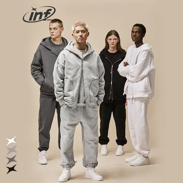men's tracksuits inflation plain zip up hoodie and jogger set men winter thick tracksuit two pieces 221206, Gray
men's tracksuits inflation plain zip up hoodie and jogger set men winter thick tracksuit two pieces 221206, Gray
