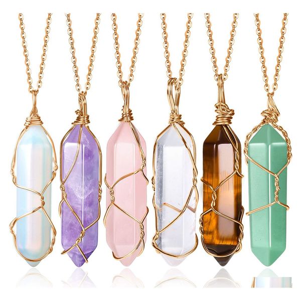 pendant necklaces pendant necklaces crystal for women girls healing stone quartz necklace wire wrapped hexagonal amzmm drop delivery otoak, Silver
pendant necklaces pendant necklaces crystal for women girls healing stone quartz necklace wire wrapped hexagonal amzmm drop delivery otoak, Silver