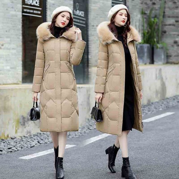 women's down parkas women's kneelength longstyle fashion big hair collar waist hooded down jacket 221205, Black
women's down parkas women's kneelength longstyle fashion big hair collar waist hooded down jacket 221205, Black