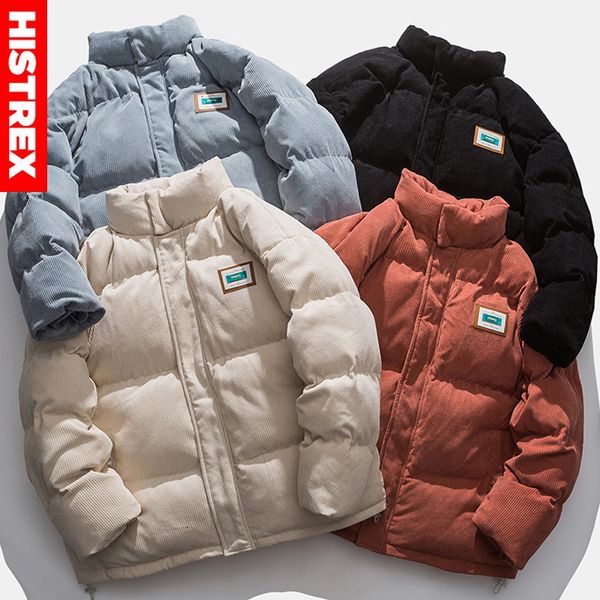 men s down parkas histrex winter coat warm corduroy jacket korean style windbreaker padded cotton for women casual thick parka 221205, Black
men s down parkas histrex winter coat warm corduroy jacket korean style windbreaker padded cotton for women casual thick parka 221205, Black