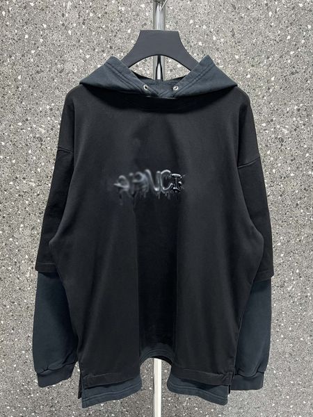 men's hoodies & sweatshirts couple ins genuine print graffiti hooded long fake two piece sweatshirt, Black
men's hoodies & sweatshirts couple ins genuine print graffiti hooded long fake two piece sweatshirt, Black