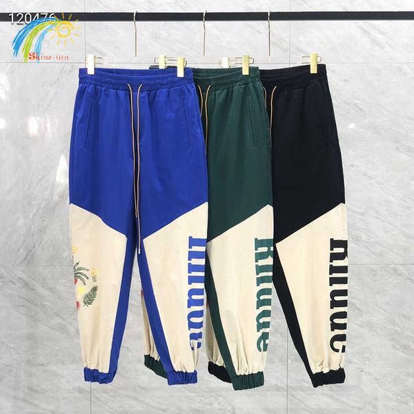 men's pants casual fashion drawstring jogger splicing sweatpants men women 1 1 loose patchwork overalls inside tags t221205, Black
men's pants casual fashion drawstring jogger splicing sweatpants men women 1 1 loose patchwork overalls inside tags t221205, Black