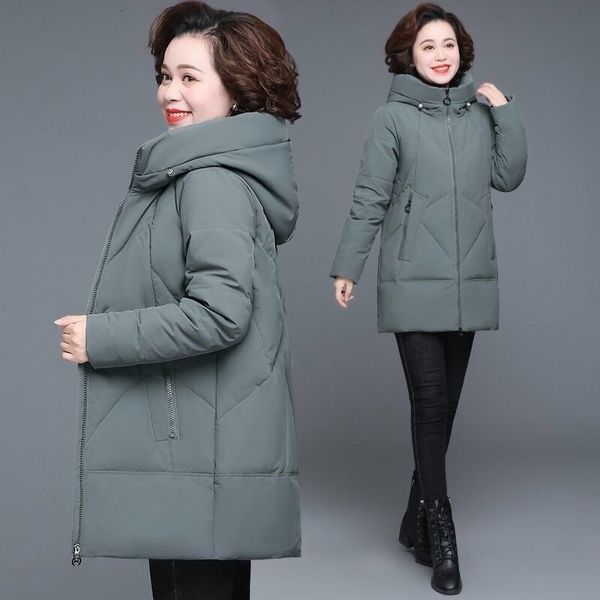 women s down parkas winter coat middle aged mother cotton padded jacket long hooded parka plus size 6xl female windproof loose warm outwear, Black
women s down parkas winter coat middle aged mother cotton padded jacket long hooded parka plus size 6xl female windproof loose warm outwear, Black