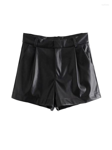 women's pants women chic fashion side pockets faux leather shorts vintage high waist zipper female short mujer, Black;white
women's pants women chic fashion side pockets faux leather shorts vintage high waist zipper female short mujer, Black;white
